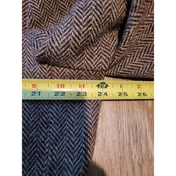VTG Abercrombie & Fitch Harris Tweed Sport Coat Blazer Wool Men's Sz XL Brown - Picture 7 of 13